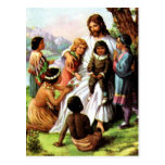 Vintage Jesus Loves Postcard