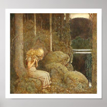 Vintage John Bauer Fairy Tale Illustration Poster