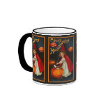 Vintage Jolly Halloween Witch Mug