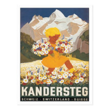 Vintage Kandersteg Switzerland Postcards
