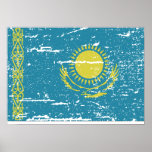 Vintage Kazakhstan Flag Posters