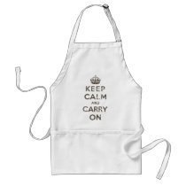 Vintage Keep Calm And Carry On Apron