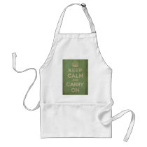 Vintage Keep Calm And Carry On Aprons