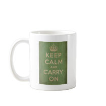 Vintage Keep Calm And Carry On Mug