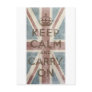 Vintage Keep Calm And Carry On Post Card