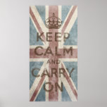 Vintage Keep Calm And Carry On posters