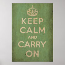Vintage Keep Calm And Carry On Posters