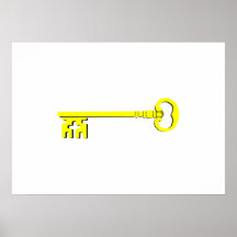 Vintage Key Print
