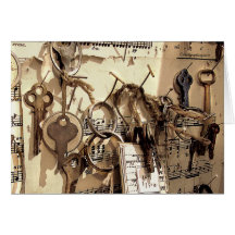 Vintage Keys Card