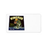 Vintage Kingfish California Green Asparagus Label