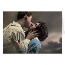 Vintage Kissing Couple Cards