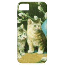 VINTAGE KITTEN CASE, THE WONDER OF JOY iPhone 5 CASE