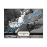 Vintage Label Caption Photo Postcard Template