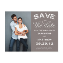 VINTAGE LABEL | SAVE THE DATE ANNOUNCEMENT POSTCARDS