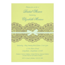 "Vintage Lace" Bridal Shower Invitation