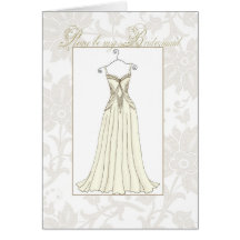 vintage lace bridesmaid card
