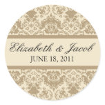 Vintage Lace Champagne/Ivory Sticker