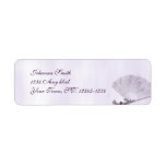 Vintage Lace Fan Address Label