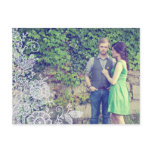 Vintage Lace Photo Save the Date Postcard