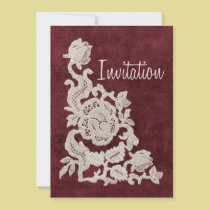 Vintage Lace Wedding invitations