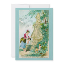 Vintage Ladies Calendar 1888 Cover Personalized Announcement