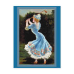 Vintage Lady Golfing Post Cards