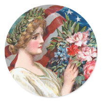 Vintage Lady Liberty_Sticker