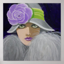 VINTAGE LADY PRINT