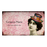 Vintage Lady with Teacup Hat Business Card