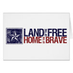 Vintage Land of the Free Star – Memorial Day Greeting Cards