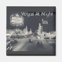 Vintage Las Vegas Strip/Downtown Refrigerator Magnets