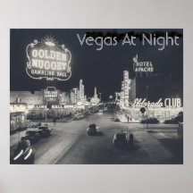 Vintage Las Vegas Strip Print