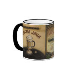 Vintage Latte Trio Masculine Mugs