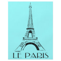 vintage le paris flyer design
