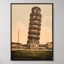 Vintage - Leaning Tower of Pisa Poster