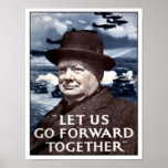 Vintage Let Us Go Forward Together Poster