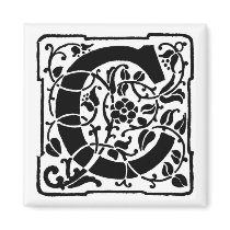 Vintage Letter C - Magnet