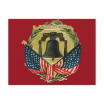 Vintage Liberty Bell Greeting Cards Postcard