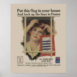 Vintage Liberty Bond Military Mother WW2 Poster
