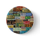 Vintage License Plates Pin