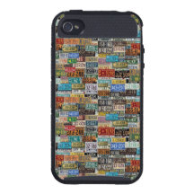 Vintage License Plates Case For iPhone 4