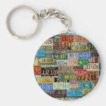 Vintage License Plates Key Chains