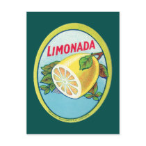 Vintage Limonada Label Post Card