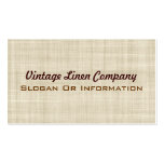 Vintage Linen Business Cards