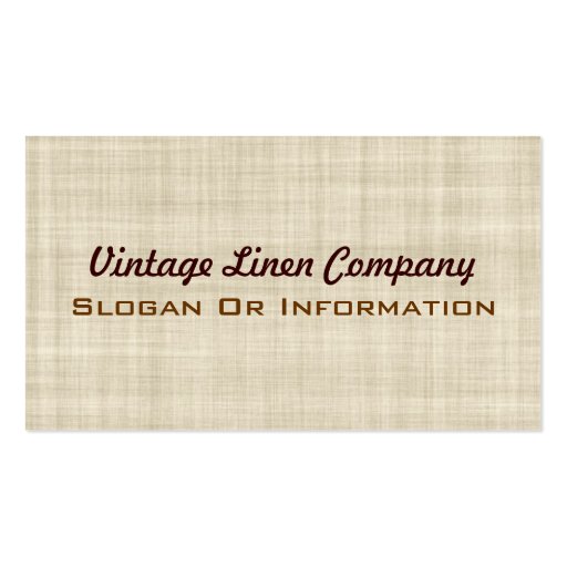 Vintage Linen Business Cards