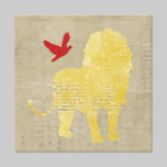 Vintage Lion Silhouette Canvas canvas prints