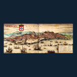 Vintage Lisbon 1572 Poster posters