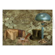 Vintage Literature Greeting Card