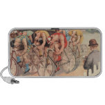 Vintage Litho Drawing Bicycle Race speakers