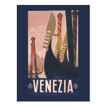 Vintage Litho Travel ad Venice Italy Post Cards